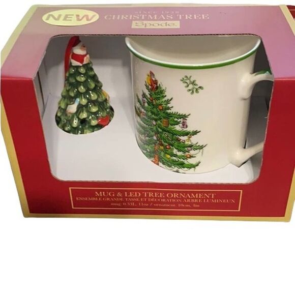 Spode Christmas Tree Mug & Ornament - Picture 1 of 3